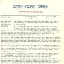 Town Crier News Issue 1