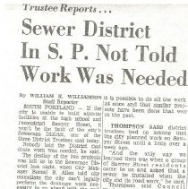 Sewer District in SP