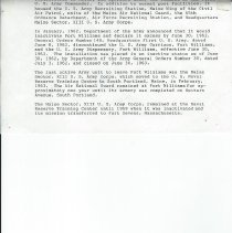 History of Fort Williams, Maine