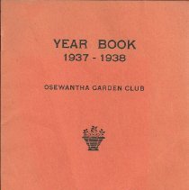 Osewantha Garden Club yearbook