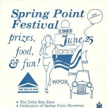 Spring Point Festival flyer