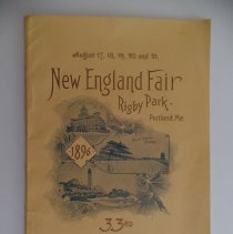 New England Fair program, 1896