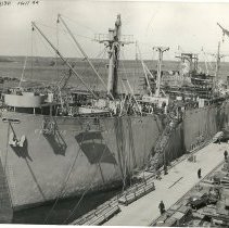 The Francis Amasa Walker at the Outfitting Pier, East Yard, 1943