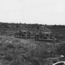 Clearing land for construction of Jordan Marsh
