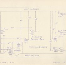 Liberty ship, Bridge Deck, room for two cadets, 1943