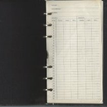 Record book from a Cushman's Bakery deliveryman