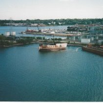 Casco Bay Bridge, ship gone aground