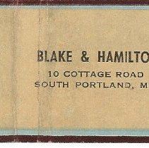 Matchbook cover, Blake & Hamilton