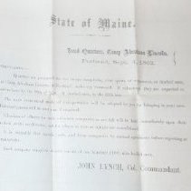 Close up view of correspondence