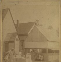 Cornerstone for new church, cut at 100 Elm Street