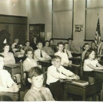 Interior view of students at Holy Cross School