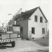 Demolition of the Coggins house on Atlantic Avenue, South Portland