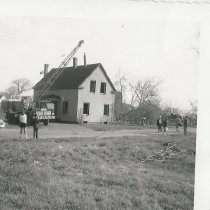 Demolition of the Coggins house on Atlantic Avenue, South Portland