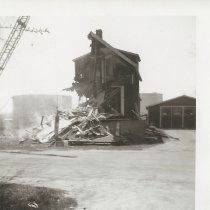 Demolition of the Quint house on Atlantic Avenue, South Portland