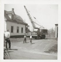 Demolition of the Grasse house on Atlantic Avenue, South Portland