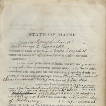 Page 1 of charge to tax collector