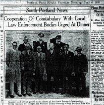 1935 news article about police department