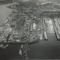 Aerial view, West Yard, January 2, 1942