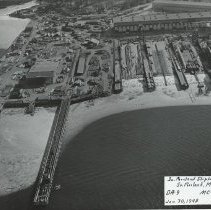 Aerial view, West Yard, January 30, 1942