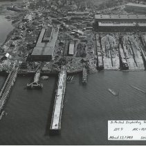 Aerial view, West Yard, March 13, 1942