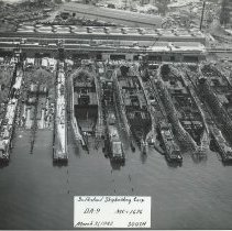 Aerial view, West Yard, March 31, 1942