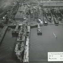 Aerial view, West Yard, May 27, 1942