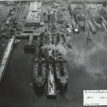 Aerial view, West Yard, June 19, 1942