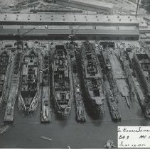 Aerial view, West Yard, June 29, 1942
