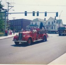 Ahrens Fox fire truck in parade