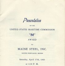 Maine Steel program
