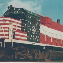 Boston and Maine engine 200 at Rigby Yard