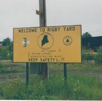 Sign at Rigby Yard