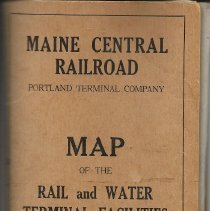 Maine Central Railroad map of terminal facilities