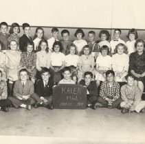Mrs. Taylor's third and fourth grade class, Kaler School, 1962