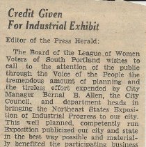 1960 letter to the editor