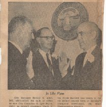 E. Lyle Flynn is sworn in as City Councilor