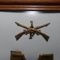 Cap insignia, Company F, 1st Connecticut Volunteers
