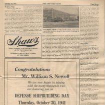 Shipyard News, October 30, 1941