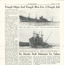New England Keel, October 15, 1943