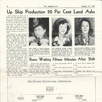 New England Keel, October 15, 1943