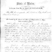 An Act to Incorporate the Portland Dry Dock and Warehouse Company