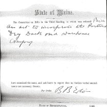 An Act to Incorporate the Portland Dry Dock and Warehouse Company