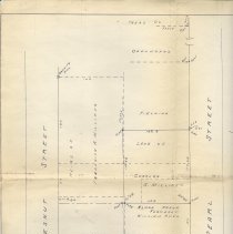 1935 land survey, Chestnut Street and Pearl Street