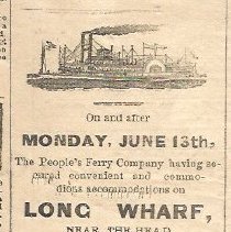 Ad for the Cornelia H ferry