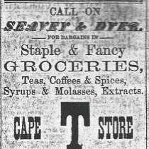 Seavey & Dyer ad - Cape T Store