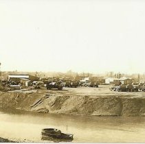 Filled land at the WWII shipyards, 1941