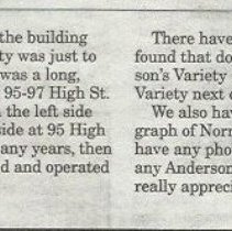 A Window on the Past