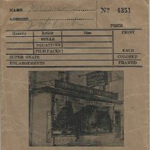 Photograph envelope, Johnson's Pharmacy