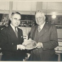 Andrew B. Sides, right, president of New England Shipbuilding