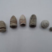 Collection of recovered Civil War bullets